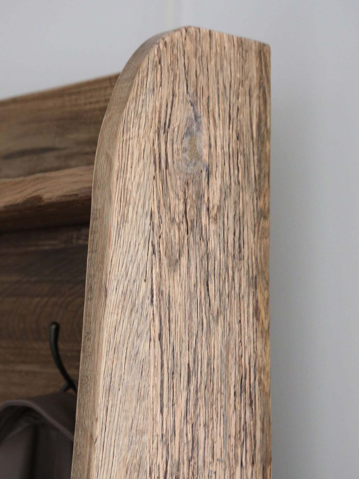 Rustic Hallway Bench And Storage Unit - Recycled Oak