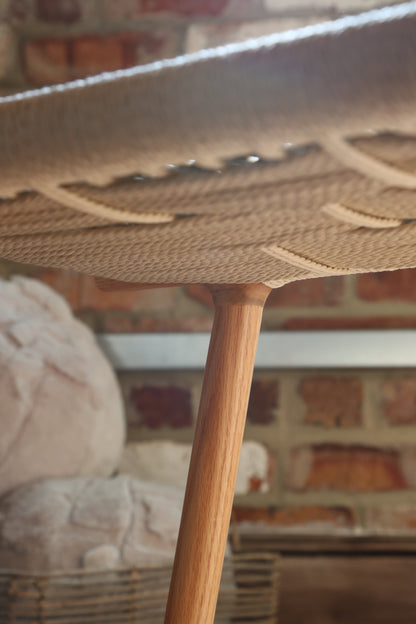 Kintaro Solid Oak, Woven Bench - 2 Colours &amp; 2 Sizes Available
