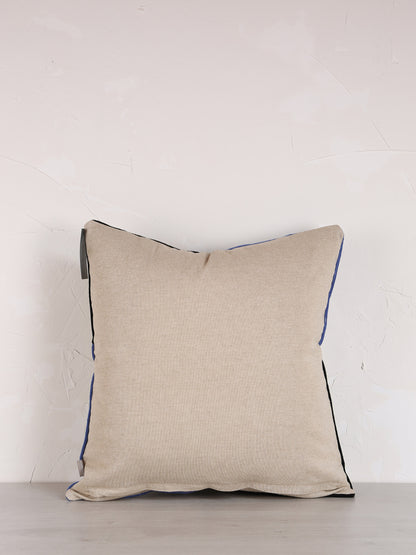 Jason Geometric Embroidered Cushion - Cedre Green - 45x45cm