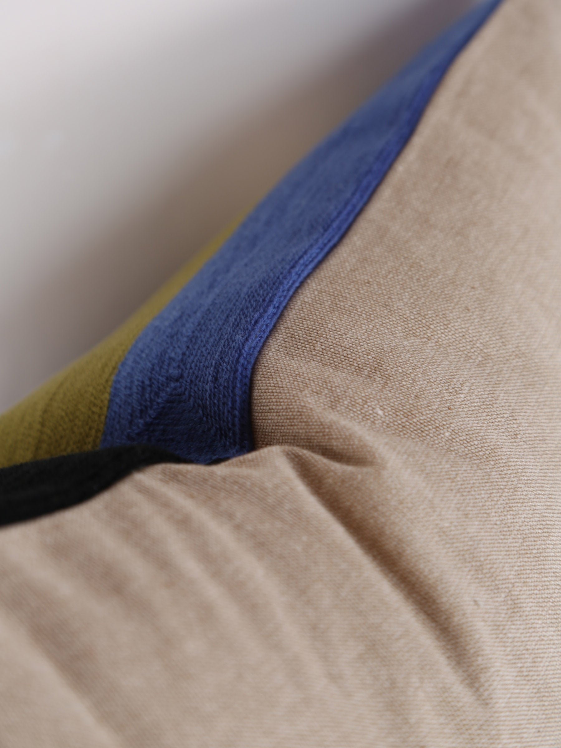 Jason Geometric Embroidered Cushion - Cedre Green - 45x45cm