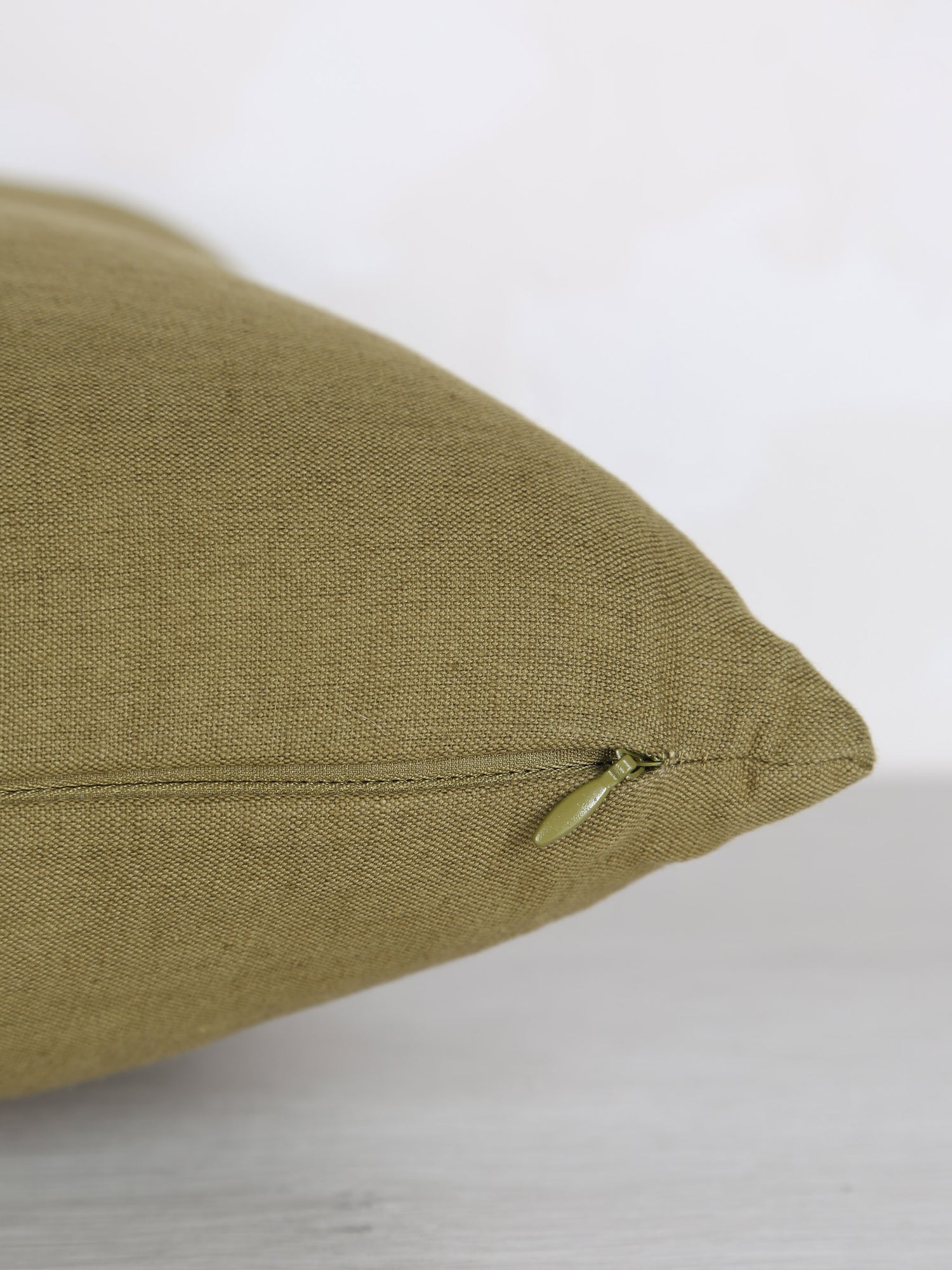 Nilos Embroidered Cushion - Cedre Green - 30x50cm