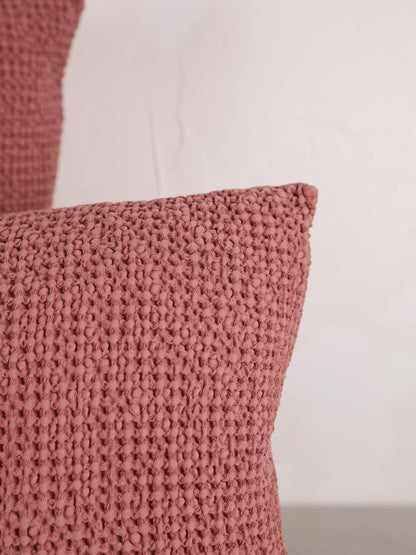 Maia Recycled Cotton Cushion - Terracotta - 2 Sizes Available