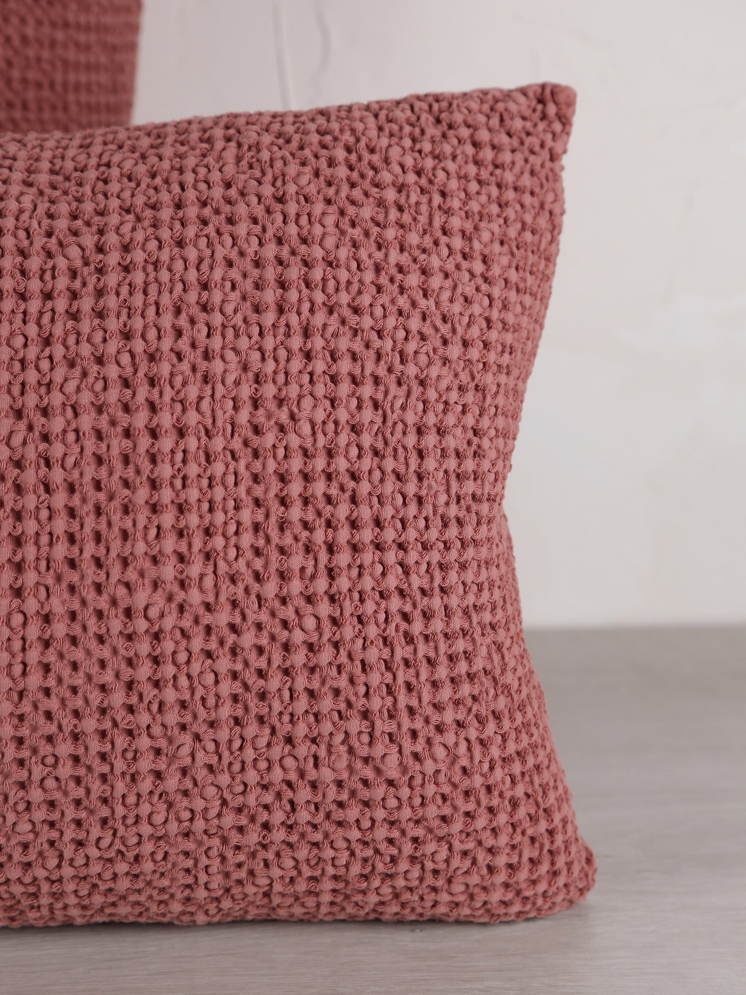 Maia Recycled Cotton Cushion - Terracotta - 2 Sizes Available