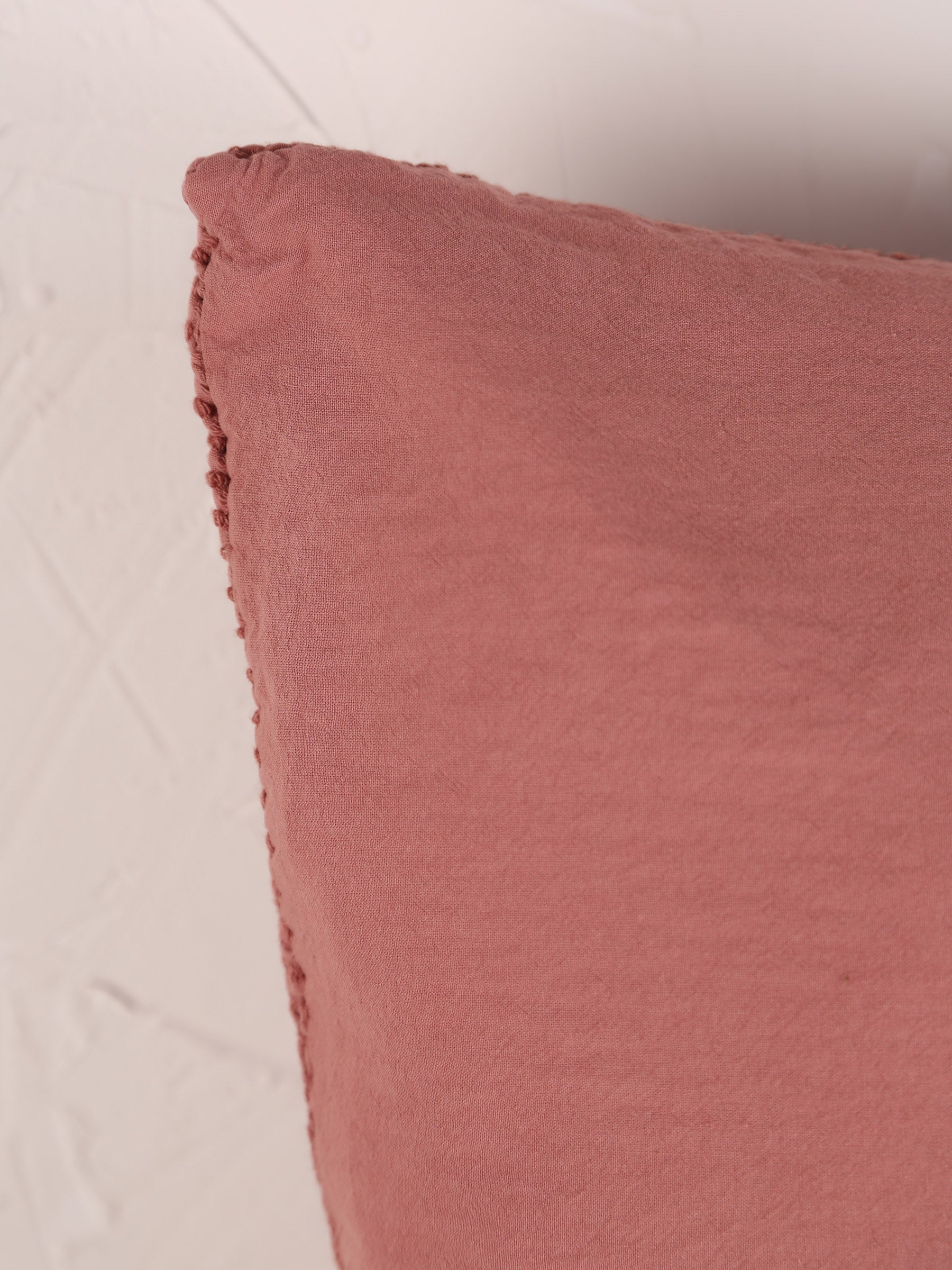 Maia Recycled Cotton Cushion - Terracotta - 2 Sizes Available