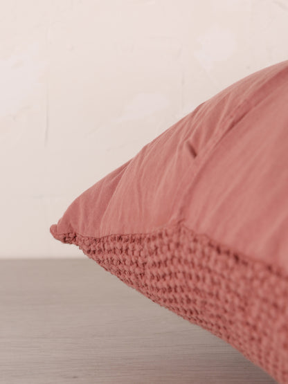 Maia Recycled Cotton Cushion - Terracotta - 2 Sizes Available