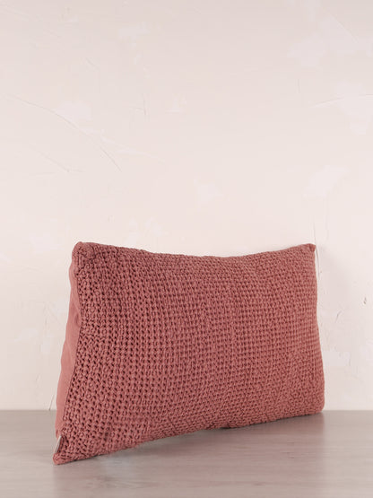 Maia Recycled Cotton Cushion - Terracotta - 2 Sizes Available