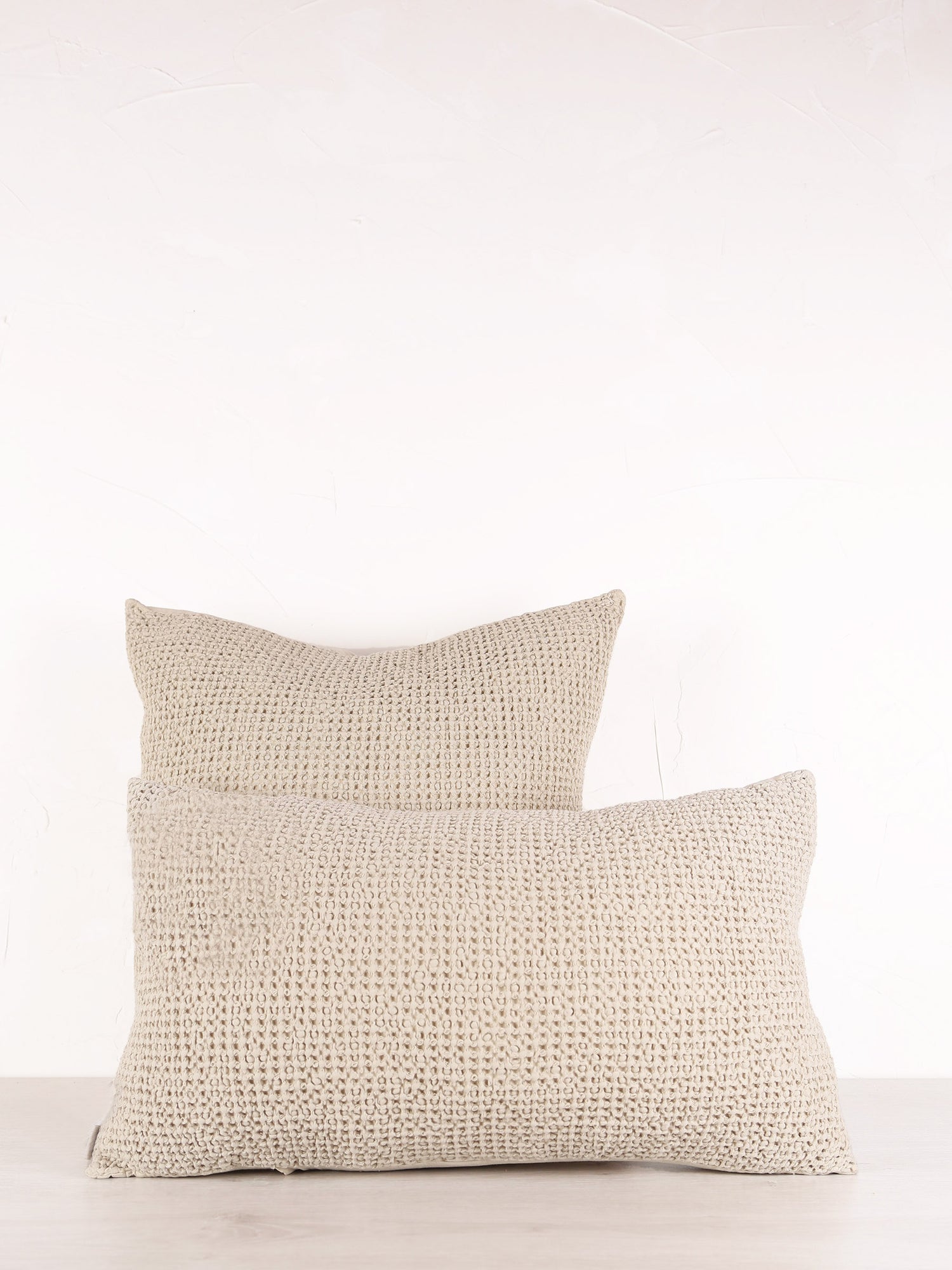 Maia Recycled Cotton Cushion - Lin - 2 Sizes Available