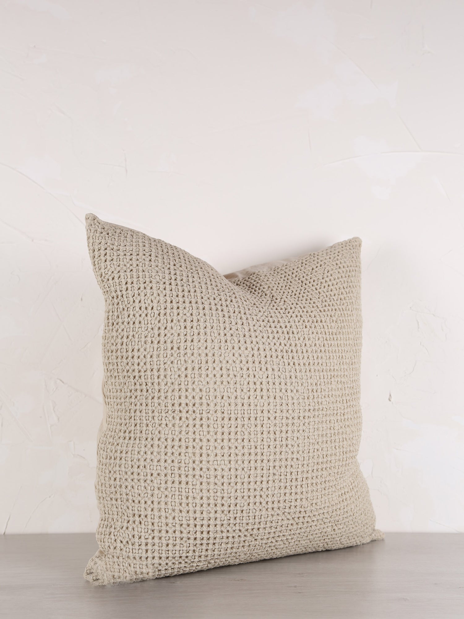 Maia Recycled Cotton Cushion - Lin - 2 Sizes Available