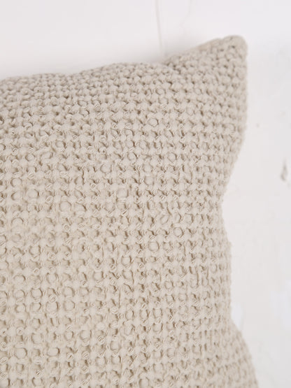 Maia Recycled Cotton Cushion - Lin - 2 Sizes Available