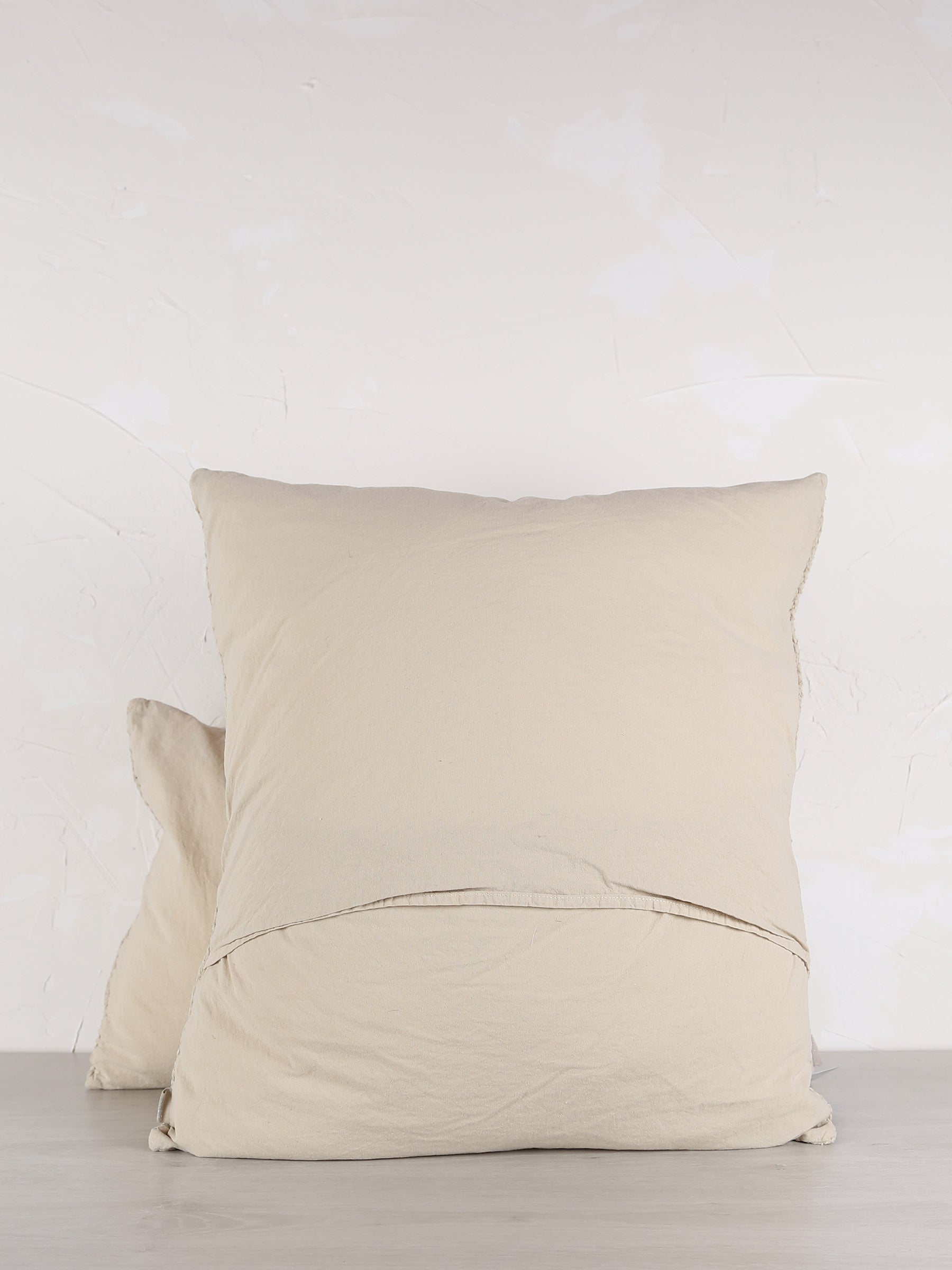 Maia Recycled Cotton Cushion - Lin - 2 Sizes Available