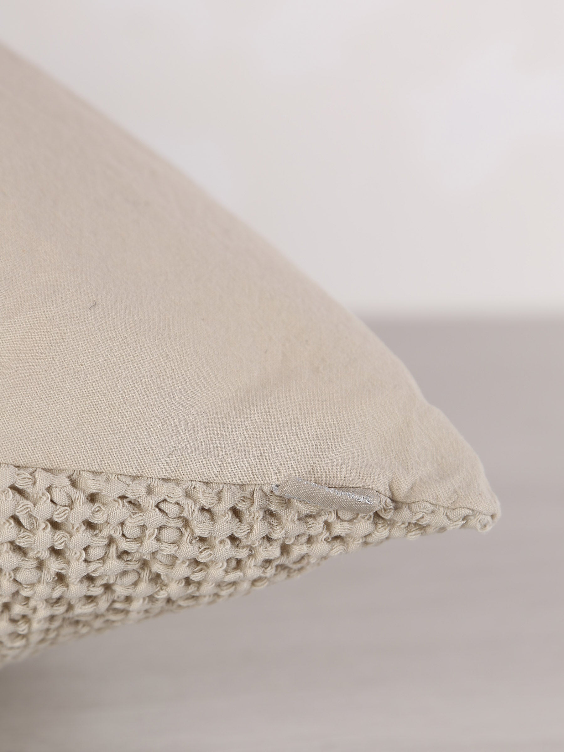 Maia Recycled Cotton Cushion - Lin - 2 Sizes Available