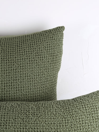 Maia Recycled Cotton Cushion - Eucalyptus - 2 Sizes Available