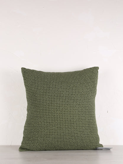 Maia Recycled Cotton Cushion - Eucalyptus - 2 Sizes Available