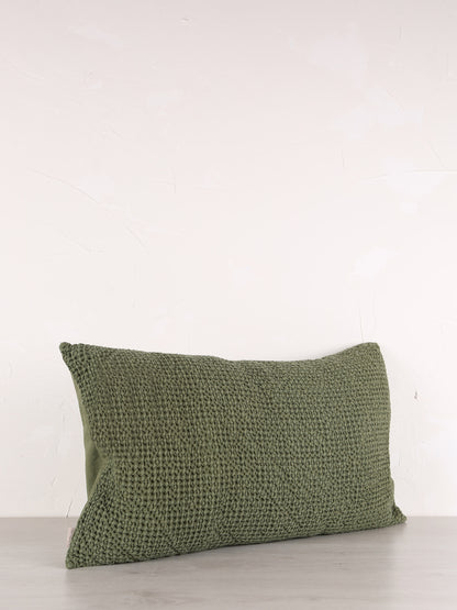 Maia Recycled Cotton Cushion - Eucalyptus - 2 Sizes Available