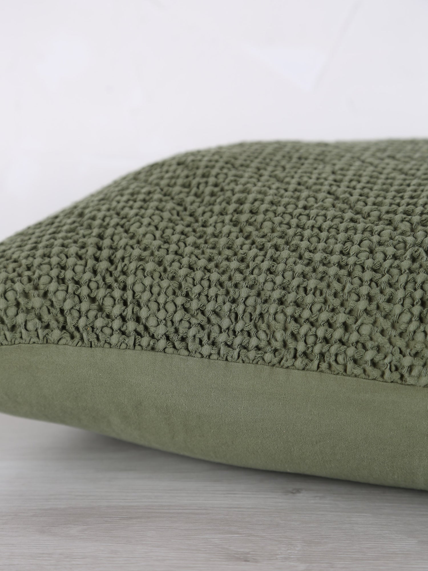 Maia Recycled Cotton Cushion - Eucalyptus - 2 Sizes Available