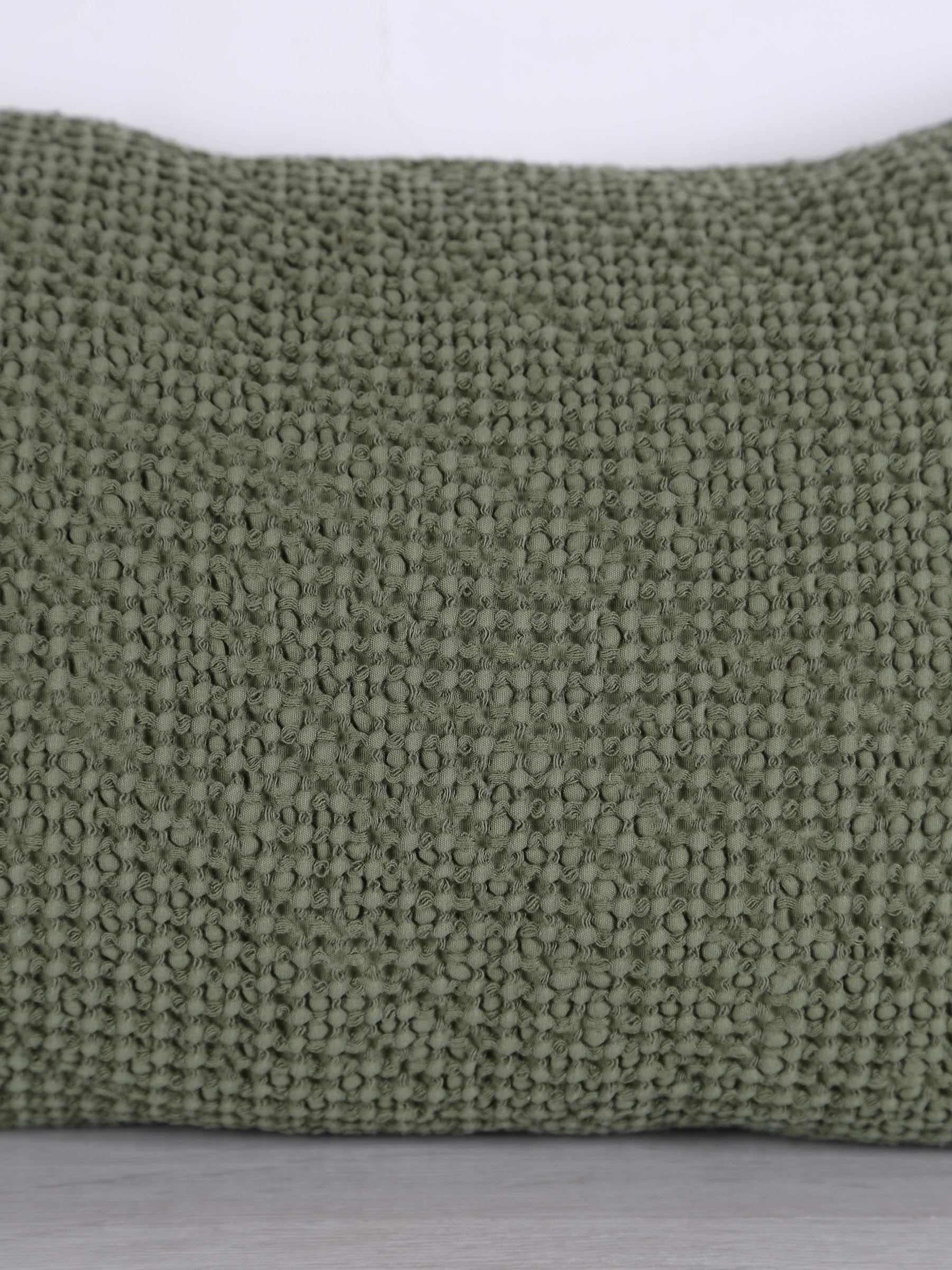 Maia Recycled Cotton Cushion - Eucalyptus - 2 Sizes Available