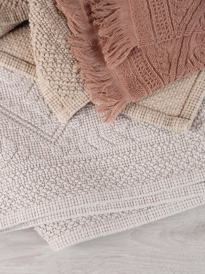 Embossed Jacquard Towel - Noisette - 4 Sizes Available