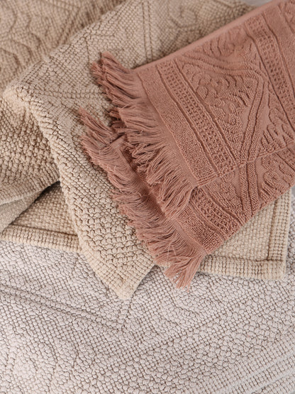Embossed Jacquard Towel - Lin - 4 Sizes Available