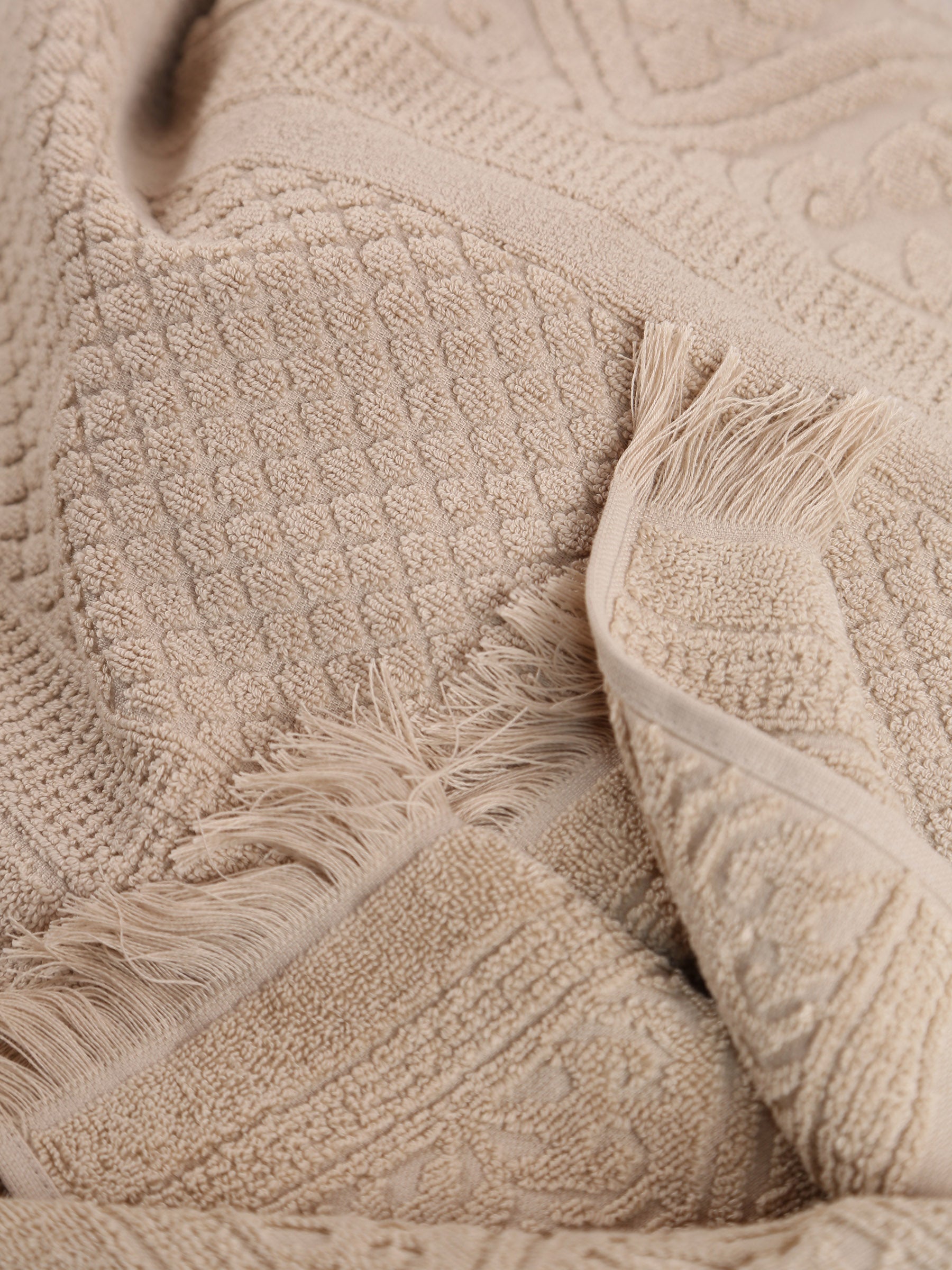 Embossed Jacquard Towel - Lin - 4 Sizes Available