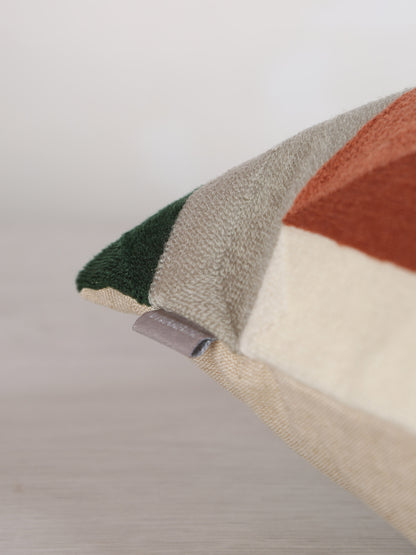 Loro Embroidered Cushion - Ciel  Rust - 45x45cm