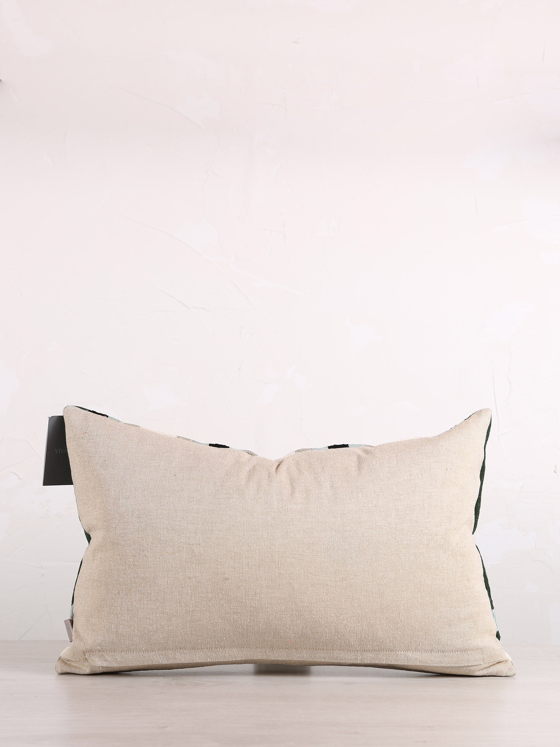 Jason Geometric Embroidered Cushion - Ciel  Rust - 30x50