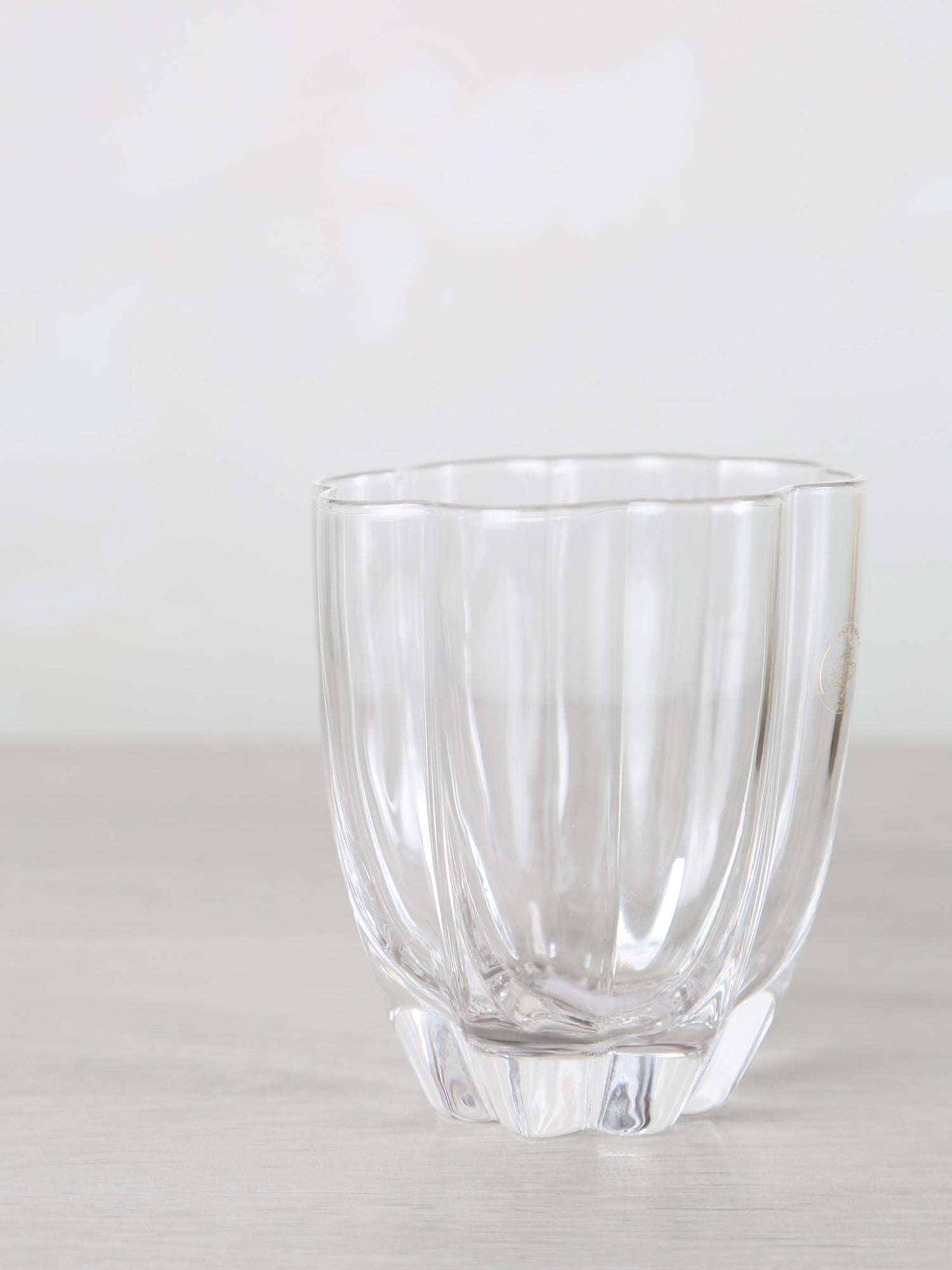Floretta Fluted Glass Tumbler - Clear-  9X9X10 cm