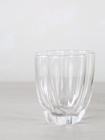 Floretta Fluted Glass Tumbler - Clear-  9X9X10 cm