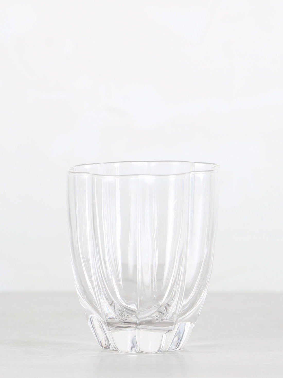 Floretta Fluted Glass Tumbler - Clear-  9X9X10 cm