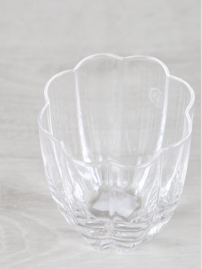 Floretta Fluted Glass Tumbler - Clear-  9X9X10 cm