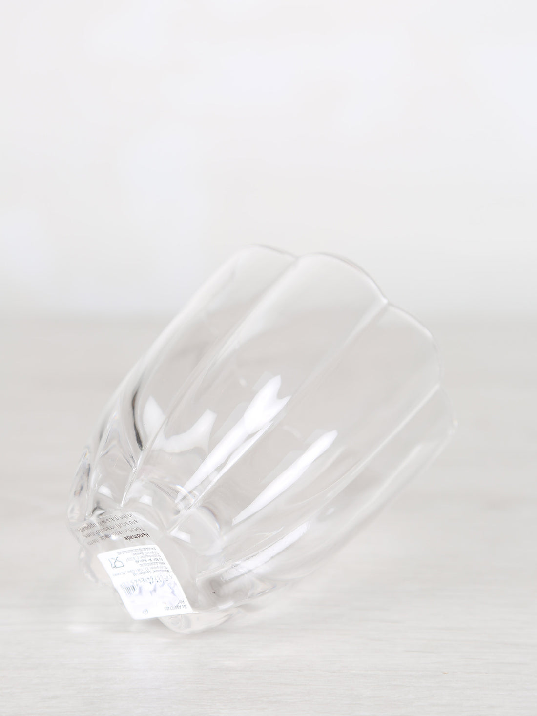 Floretta Fluted Glass Tumbler - Clear-  9X9X10 cm