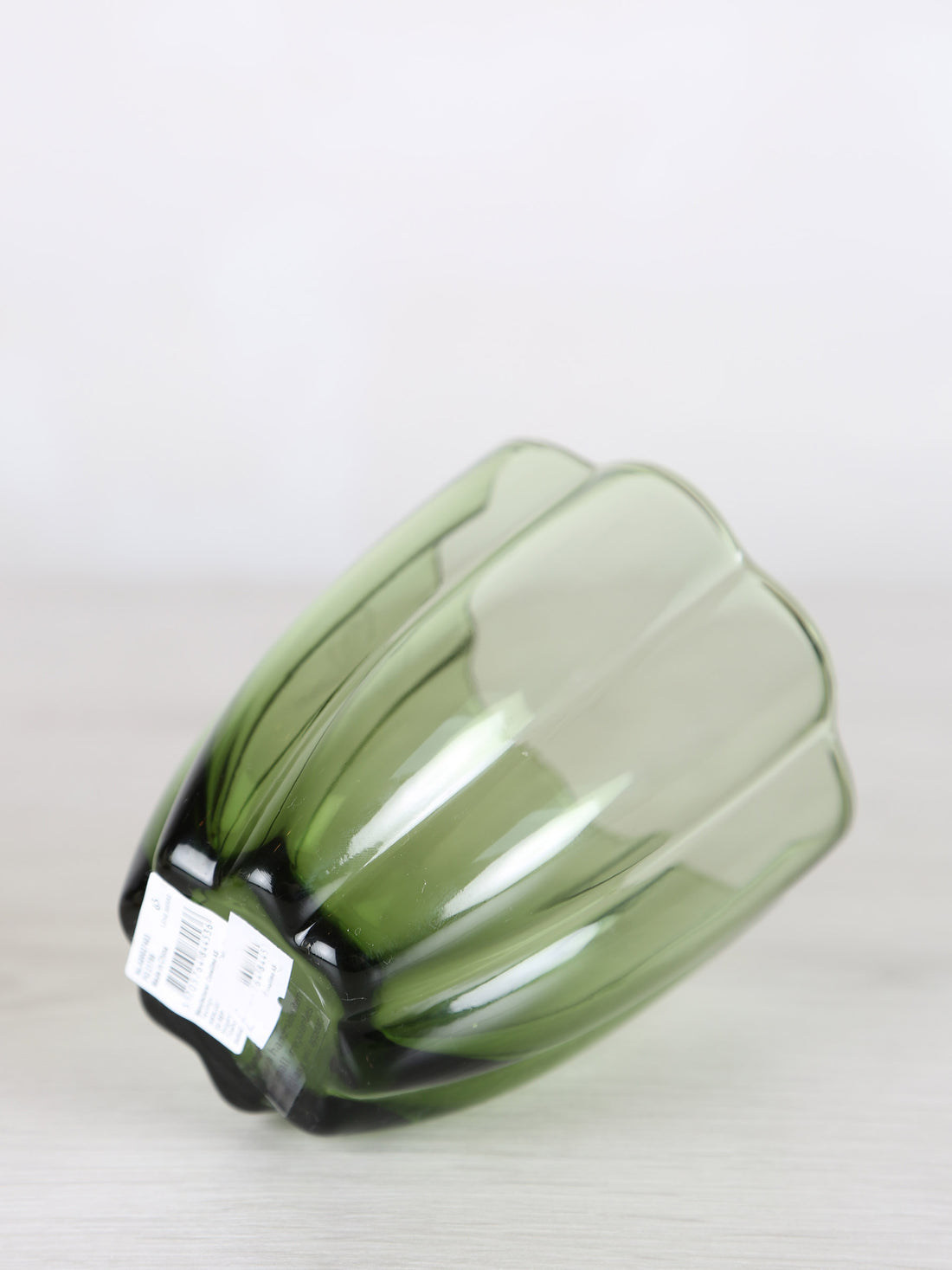 Floretta Fluted Glass Tumbler - Bottle Green -  9X9X10 cm