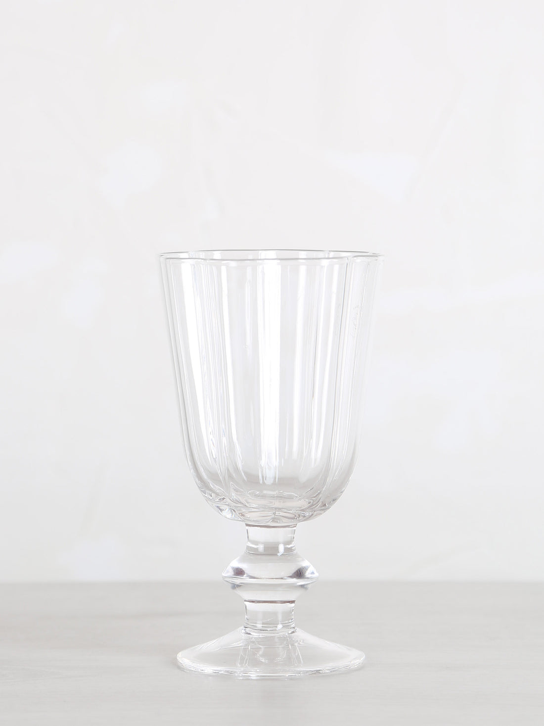 Floretta Fluted Wine Glass - Clear -  9X9X15.5 cm