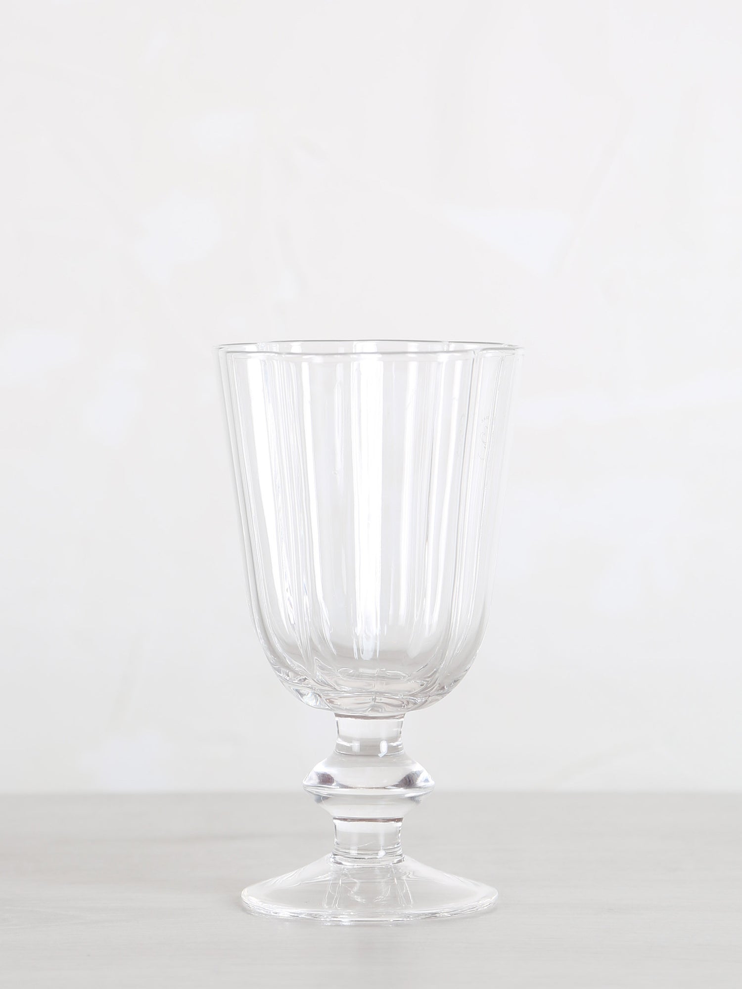 Floretta Fluted Wine Glass - Clear -  9X9X15.5 cm