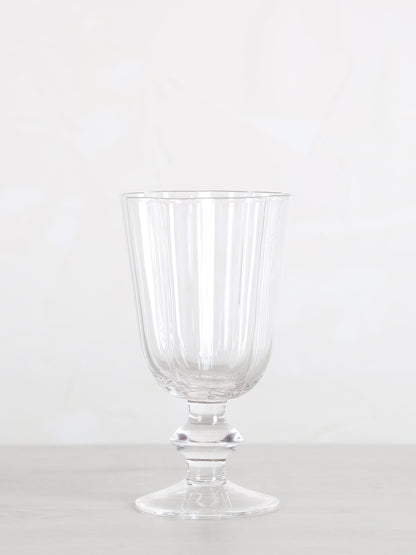 Floretta Fluted Wine Glass - Clear -  9X9X15.5 cm