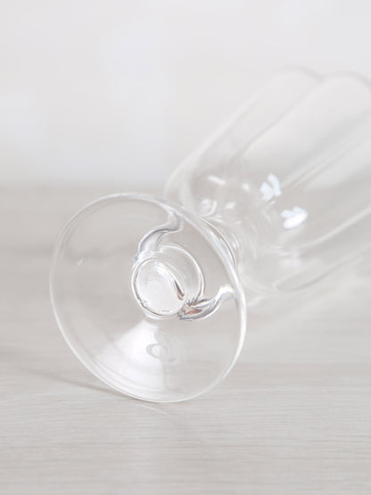 Floretta Fluted Wine Glass - Clear -  9X9X15.5 cm