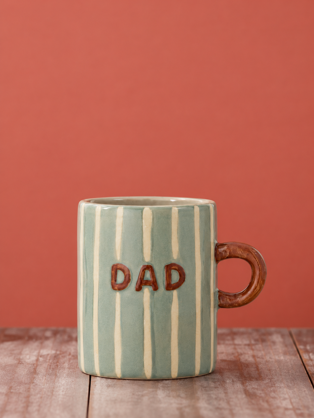 Ceramic Striped Mug - For Dad