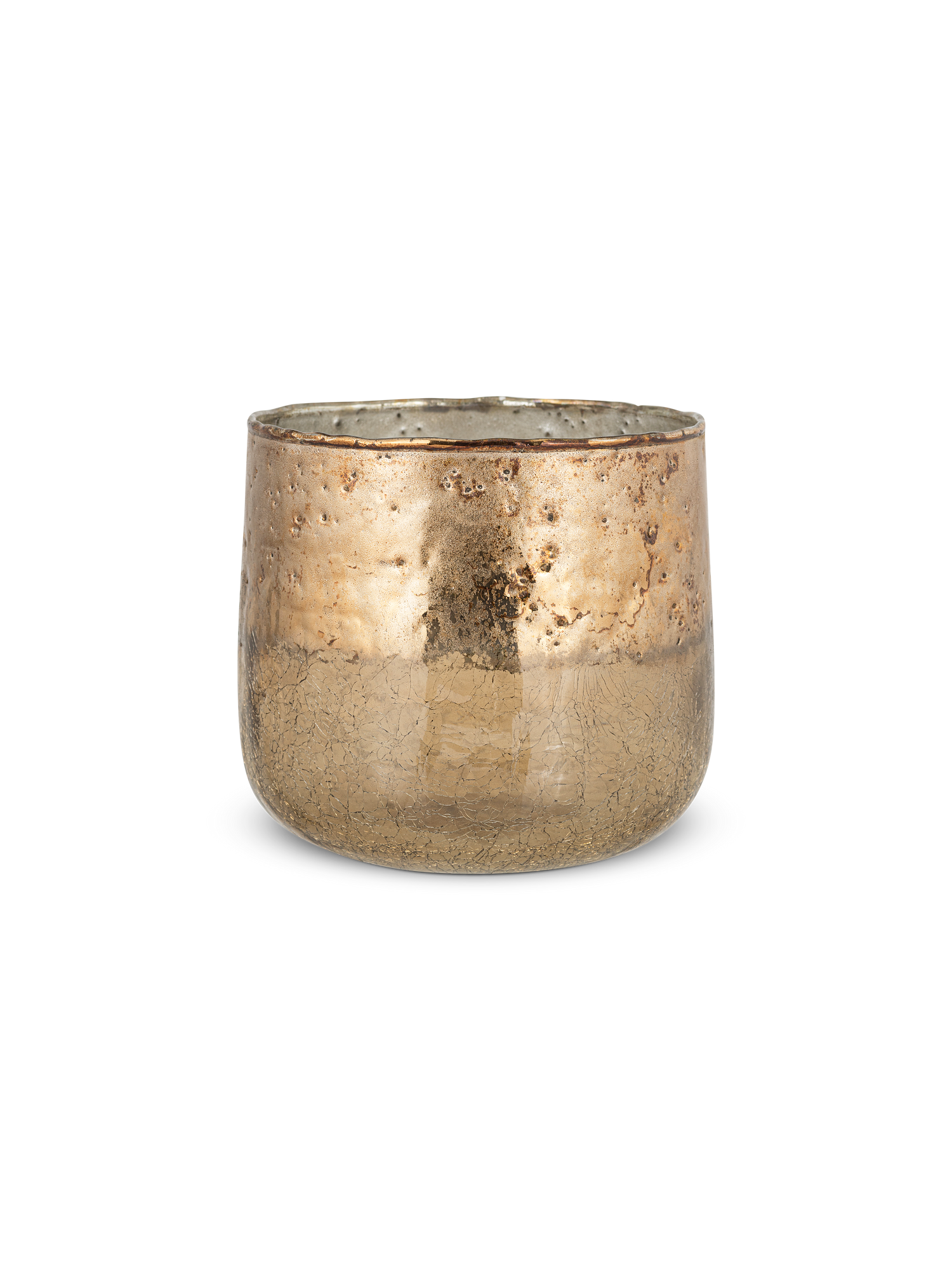 Copper Glass Tealight Holder