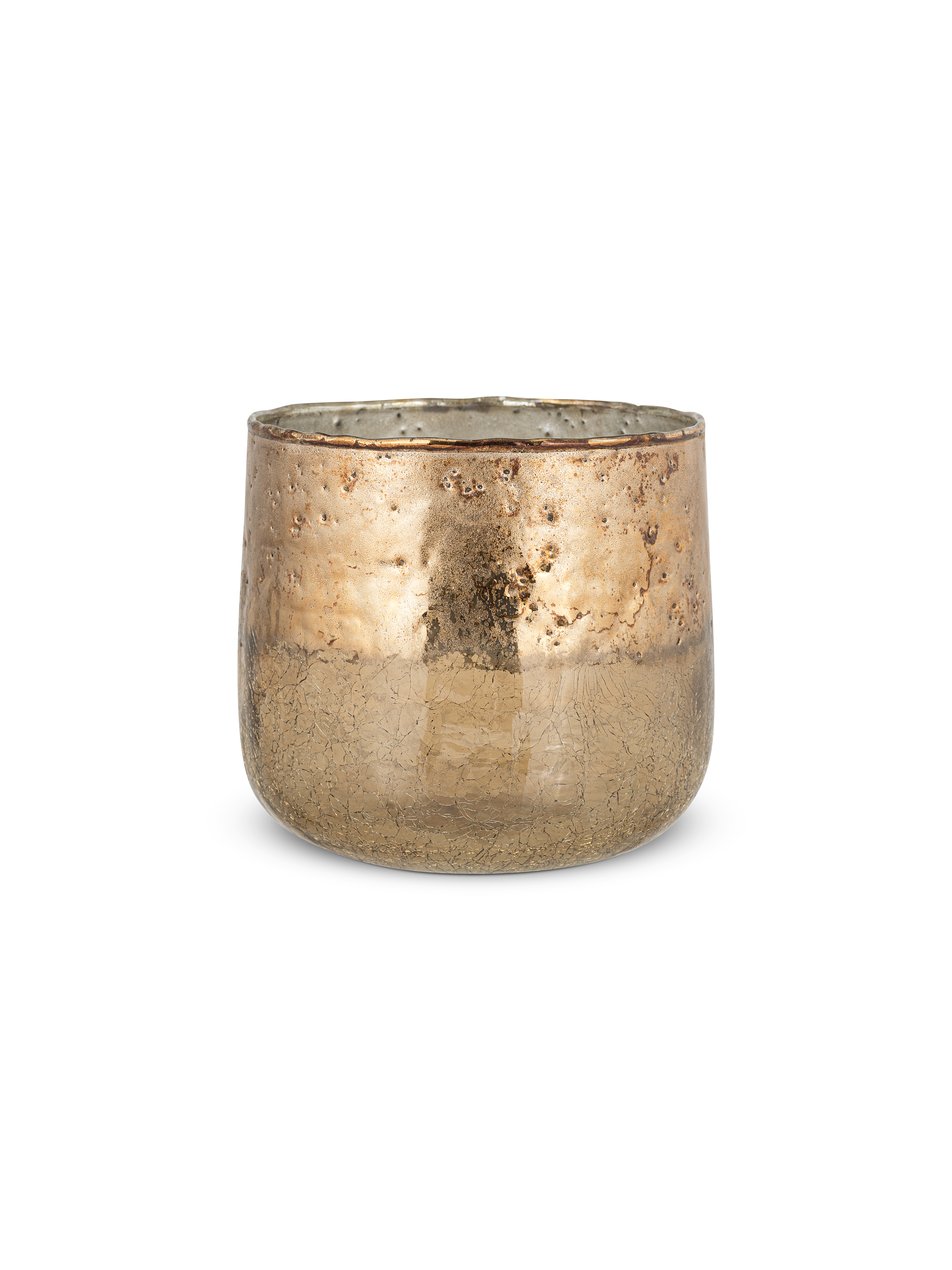 Copper Glass Tealight Holder
