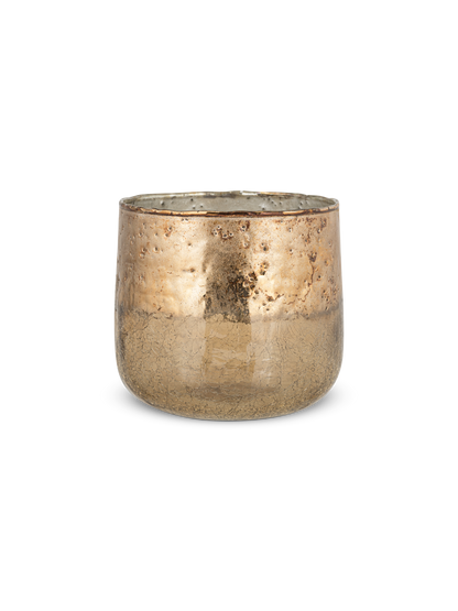 Copper Glass Tealight Holder