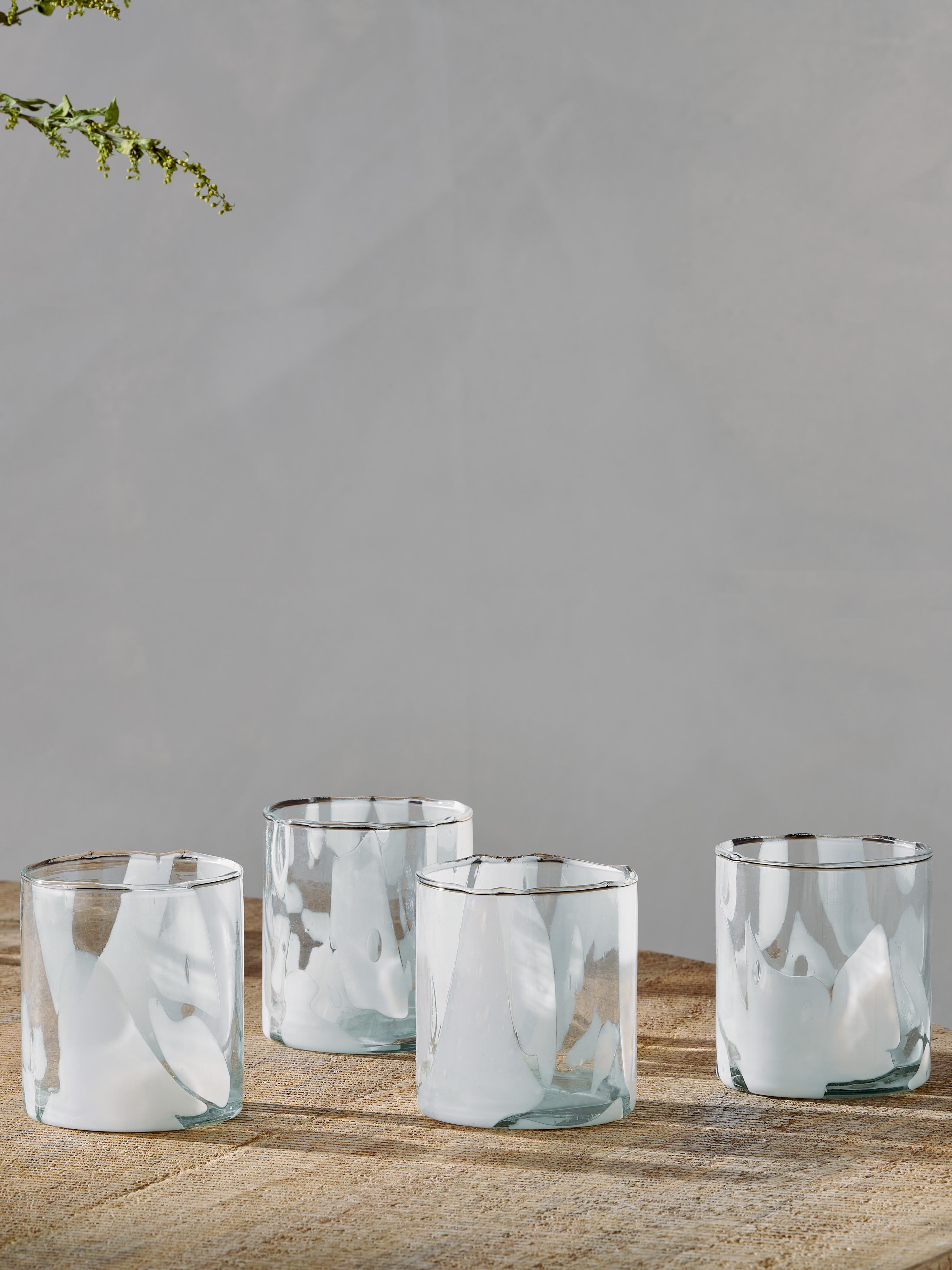 Lohara Recycled Patterned Tumbler - White