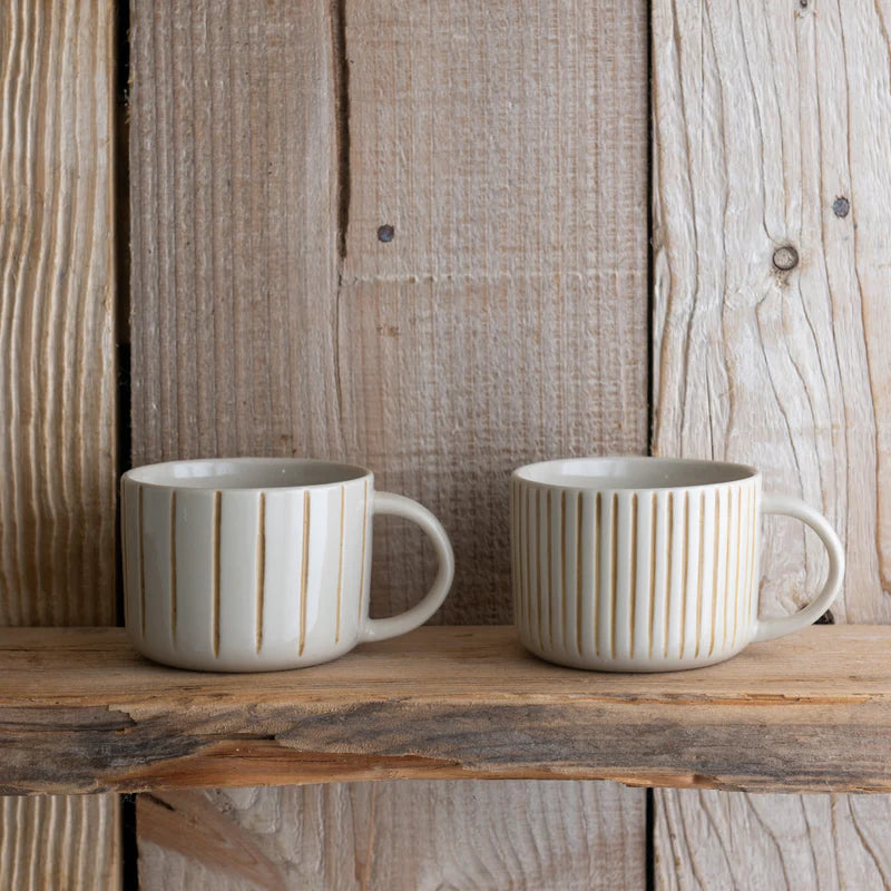 Yarrow Mug  - Mustard Yellow - Set of 2 - 3 Size Options Available