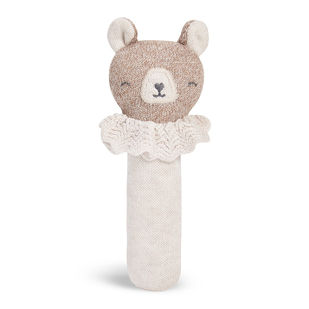 Organic Baby Rattle - Brave Bear