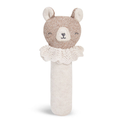 Organic Baby Rattle - Brave Bear