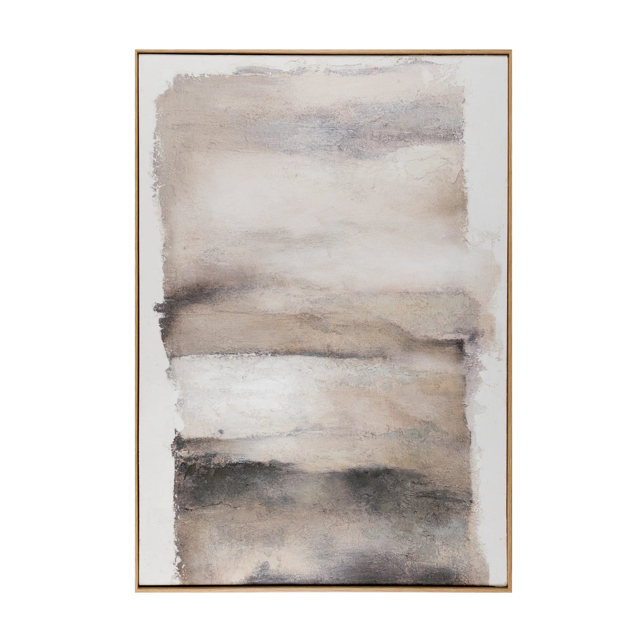 Elm - Hand Painted Abstract Artwork - Muted Shades