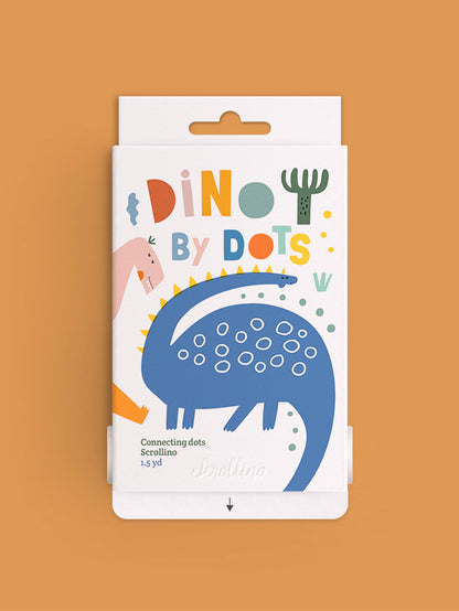 Scrollino Colouring Book &amp; Dot To Dot Games - Dino By Dots