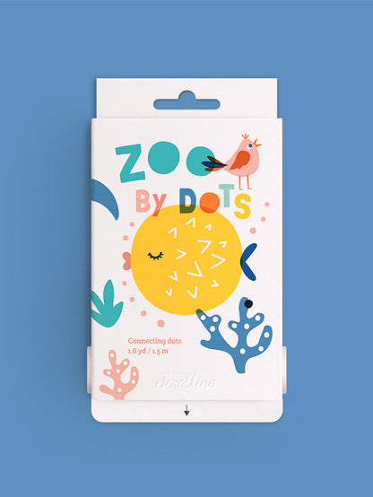 Scrollino Colouring Book &amp; Dot To Dot Games - Zoo By Dots
