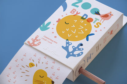 Scrollino Colouring Book &amp; Dot To Dot Games - Zoo By Dots
