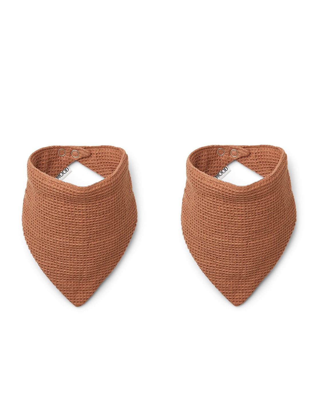 Siri Pack of 2 Textured Teething Bibs in Tuscany Rose