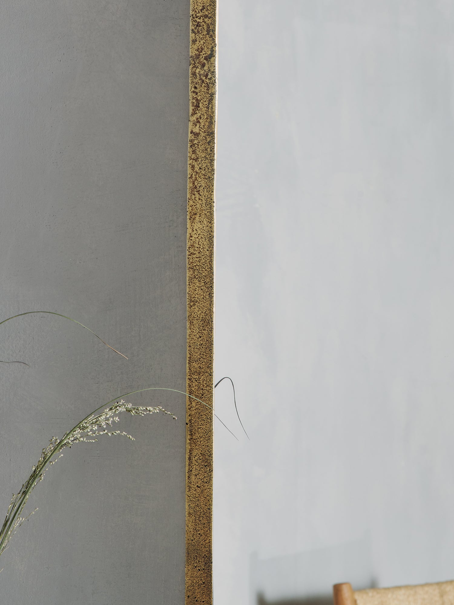 Ungura Antique Brass Mirror Large
