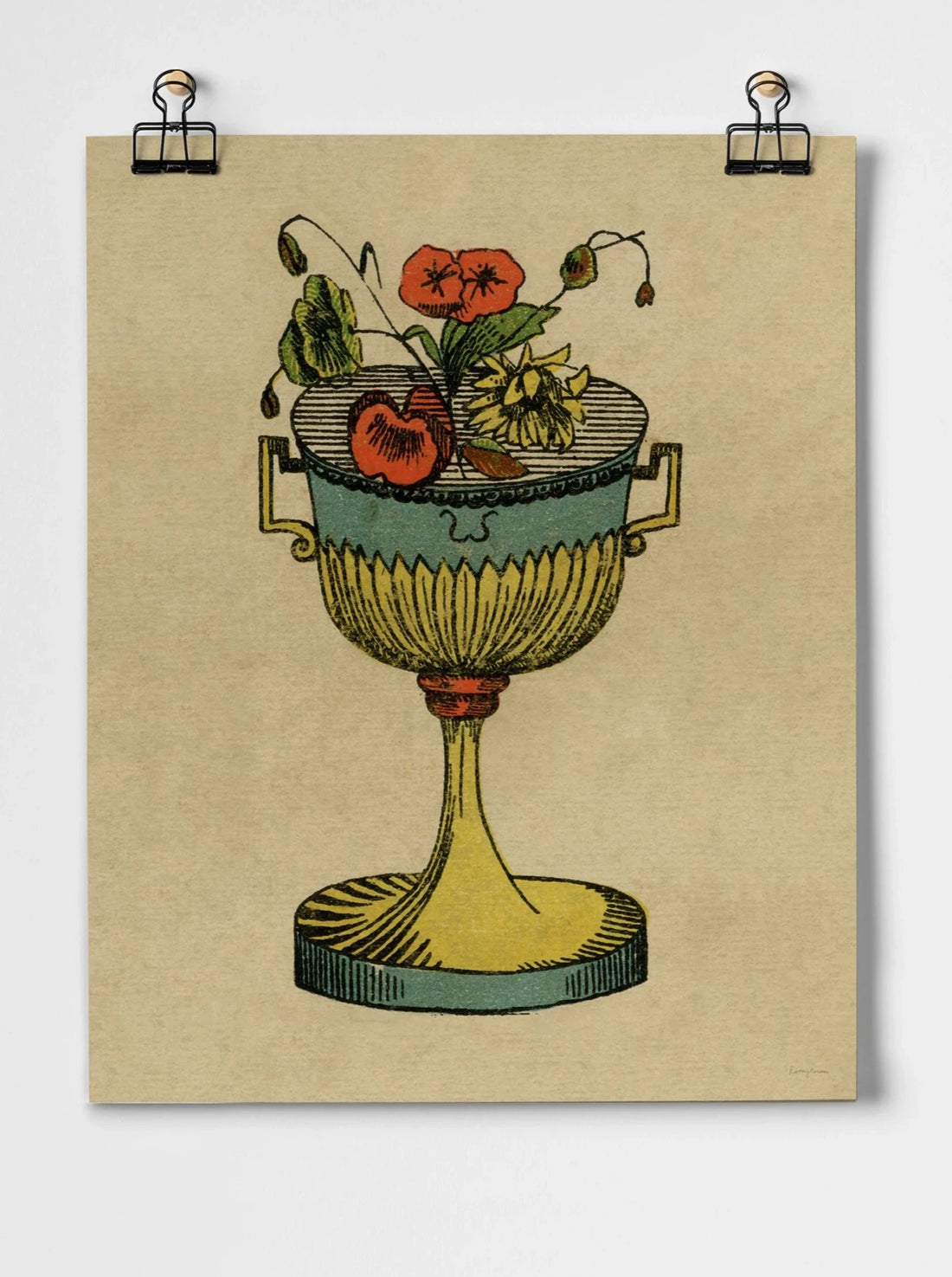 Tarot Card Cups- A3 Giclee Print